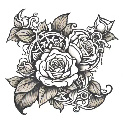 Love Loss Intertwined Roses