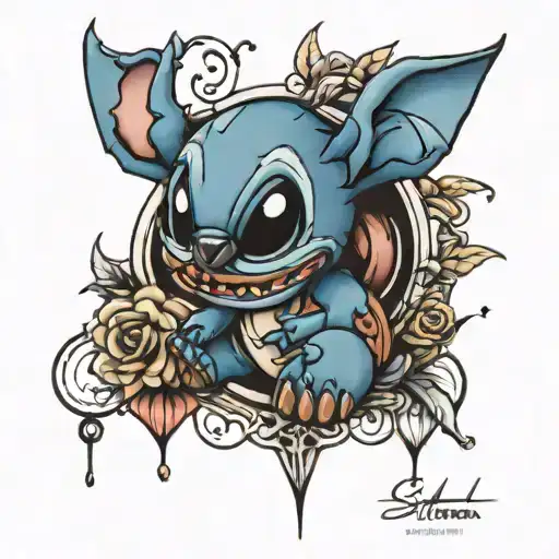 Stitch Tattoo Design