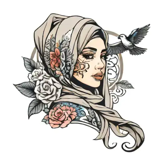 Cute Girl Wearing Hijab