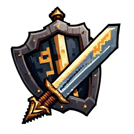 Minecraft Sword With Shield