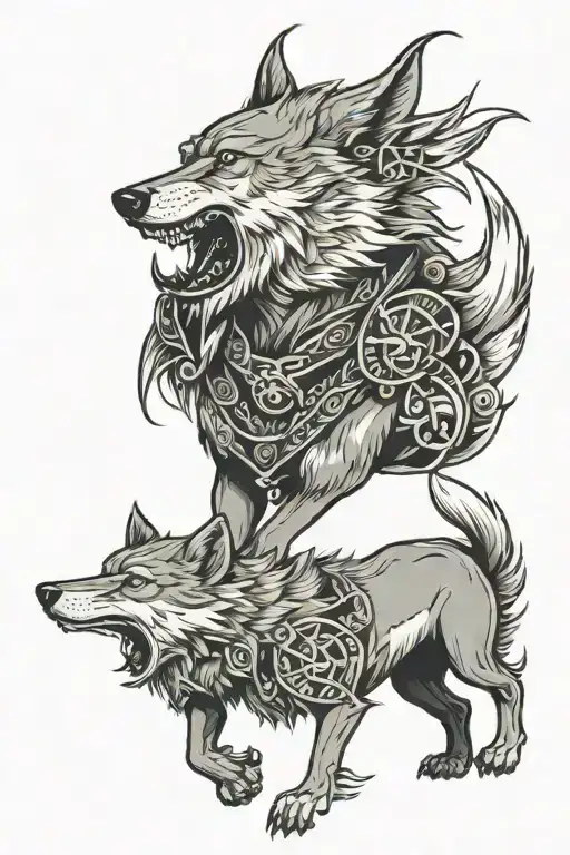 Wolf Wolf Leading His Army