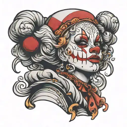 Clown Woman From The Front