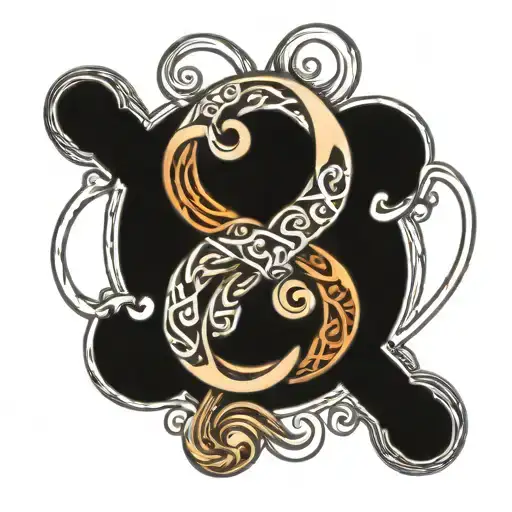 Est 2007 Love Infinity Symbol Intertwined