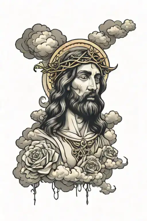 Clouds Surrounding Jesus Stripped