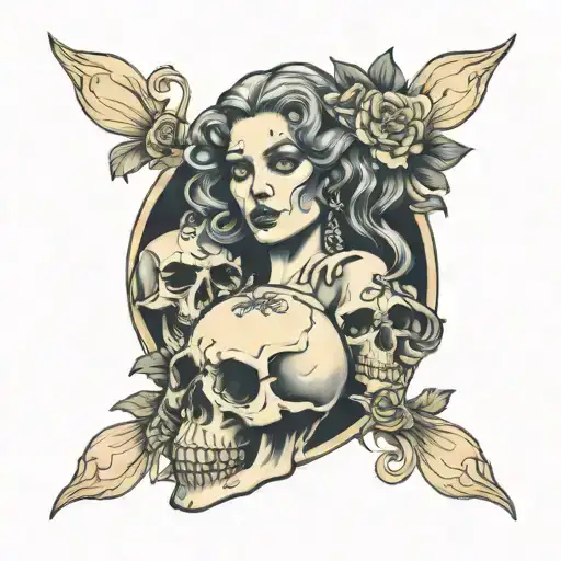 Goddess Holding A Skull