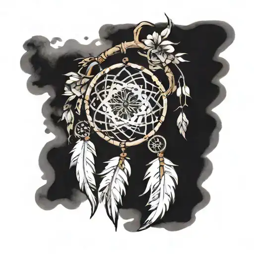 Dream Catcher Entangled In A Beautiful