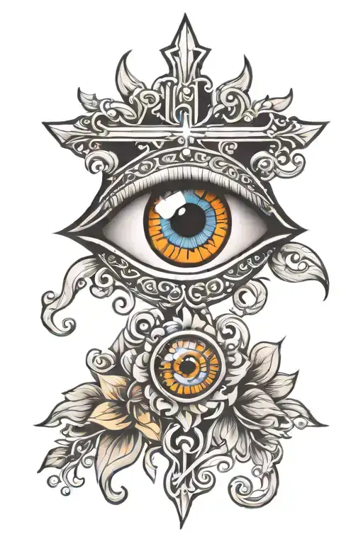 Eye With Cross