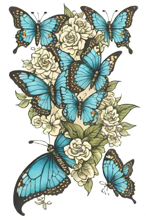 Blue Butterflies