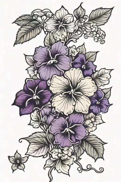 Primrose And Violets