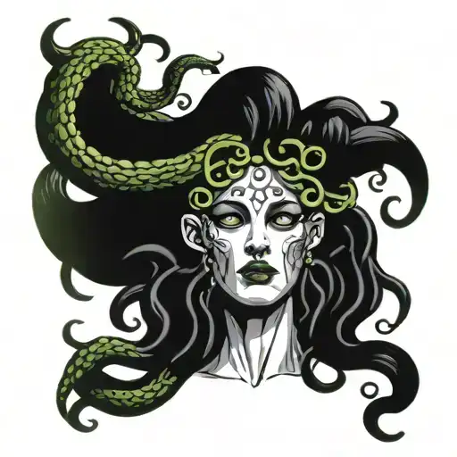 Medusa Holding The Head Of A God