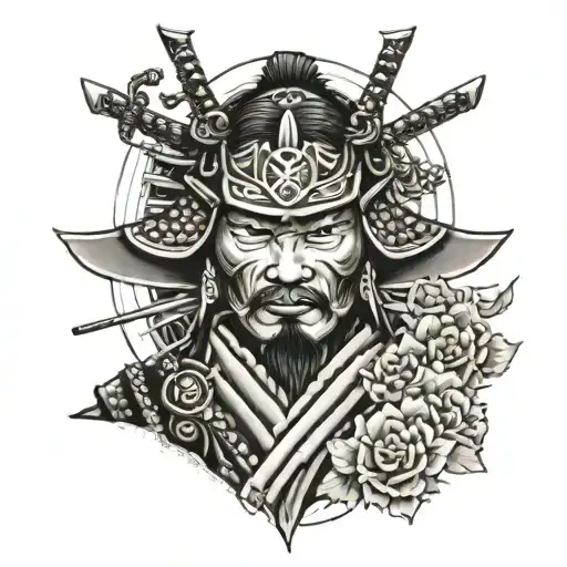 Samurai With One Eye Surrounded