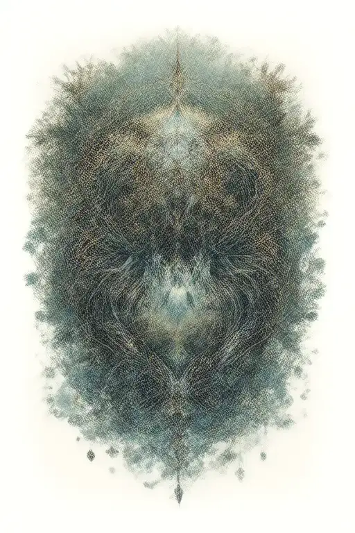 Star And Flow Diagram With Mystical Forest Scene