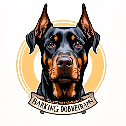 Barking Doberman