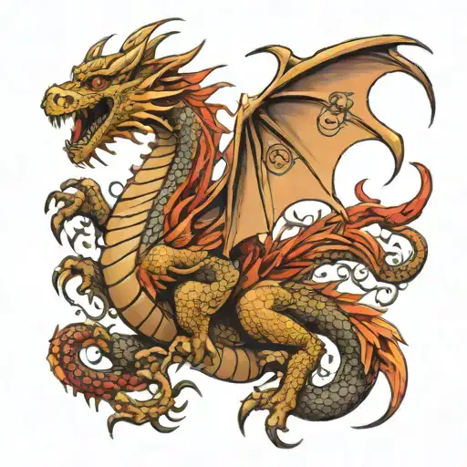 Tattoo Dragon From The Series House Of The Dragon