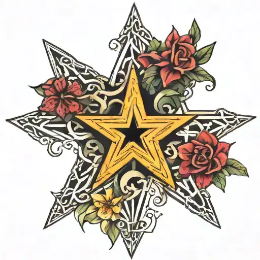 A Five-pointed Star Includes Three Women And Two Men An Original Style