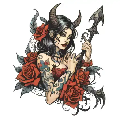 I Want A Girl In A Maiden With The Devil Beside Her