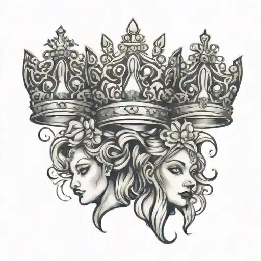 4 Princess Crowns