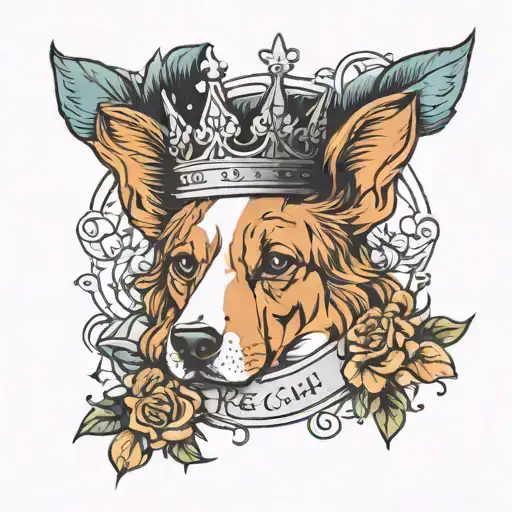 Dog Ears With Crown And Name Regal