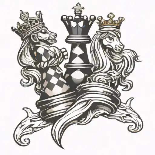 King And Queen Chess Piece S