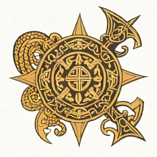 Viking Symbol Symmetrical