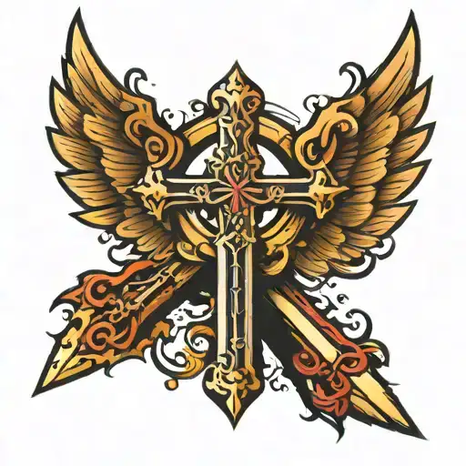 Wings Sword Cross
