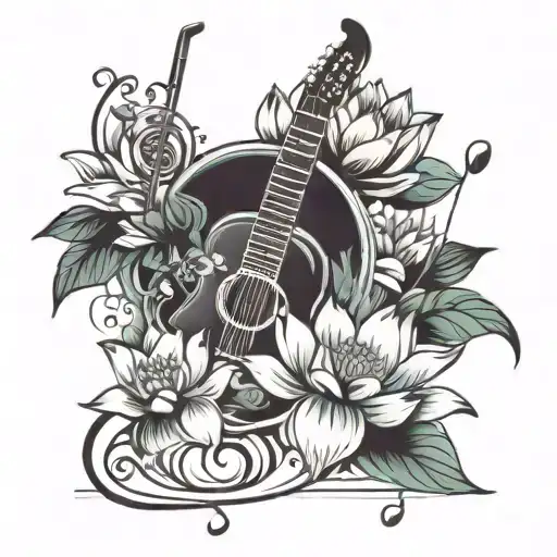 Music And Lotus Flower