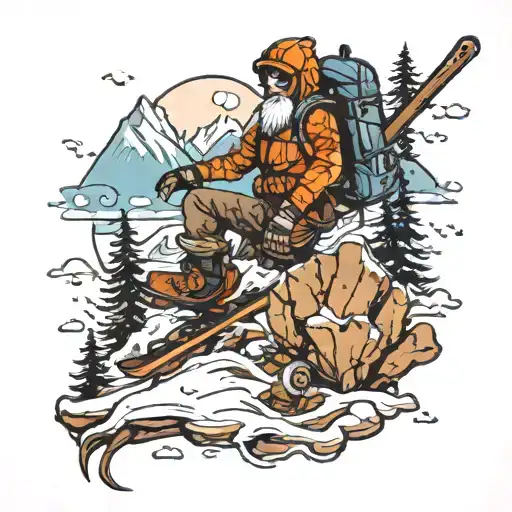 Hiking And Snowboarding