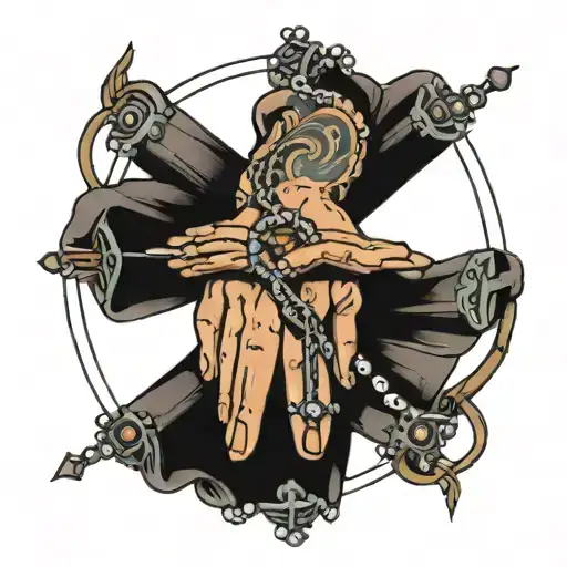 Hands Holding The Rosary