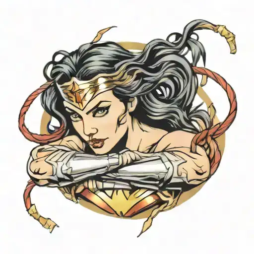 Wonder Woman Lasso Wrapped