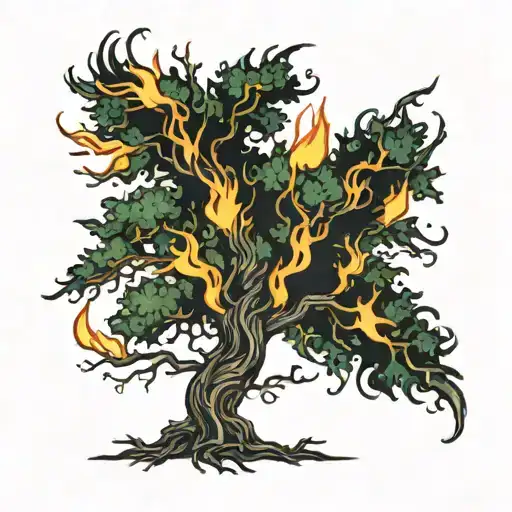 Tree Made Of Fire