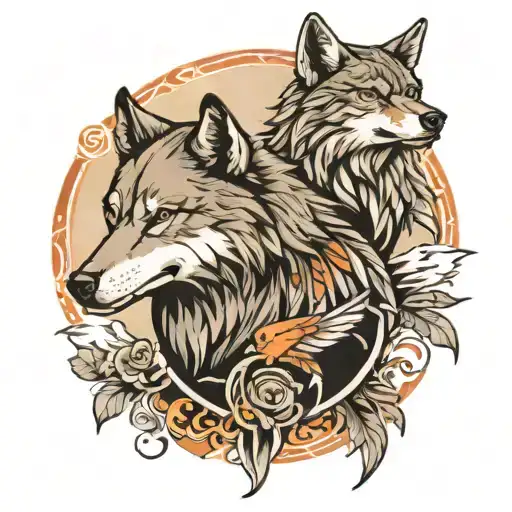 Wolf And Hawk