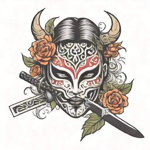 Anya Mask With Katana