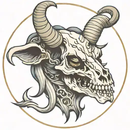 Capricorn Skull