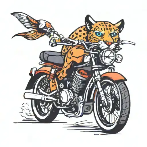 Puma On A Bike