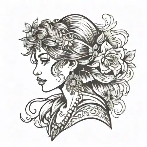 Gypsy Girl Side Profile