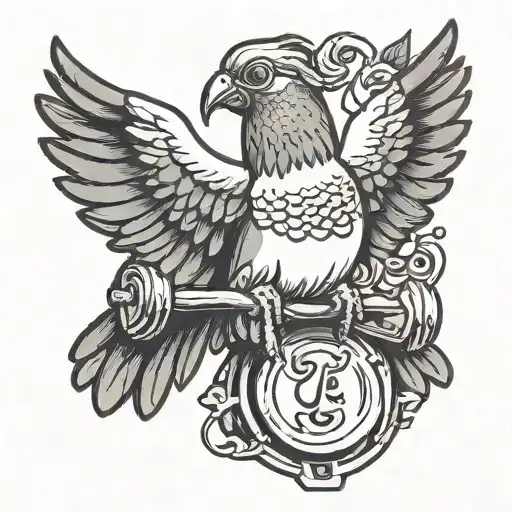 Weightlifting Pigeon