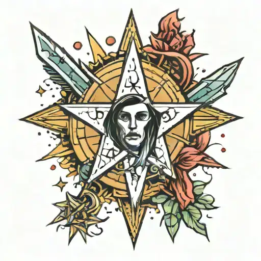 The North Star And The Knife Merge Into One