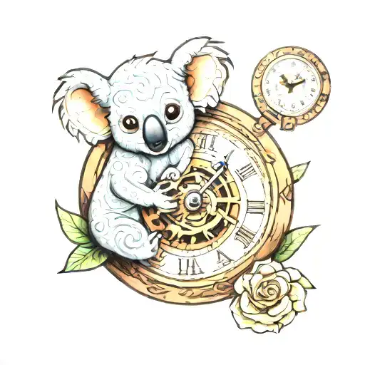 Baby Clock Koala