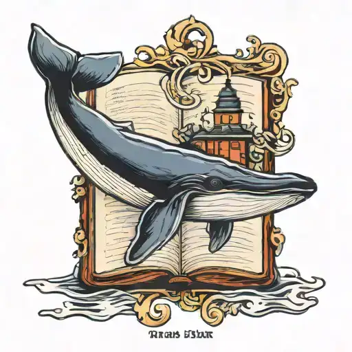 Whale And Book