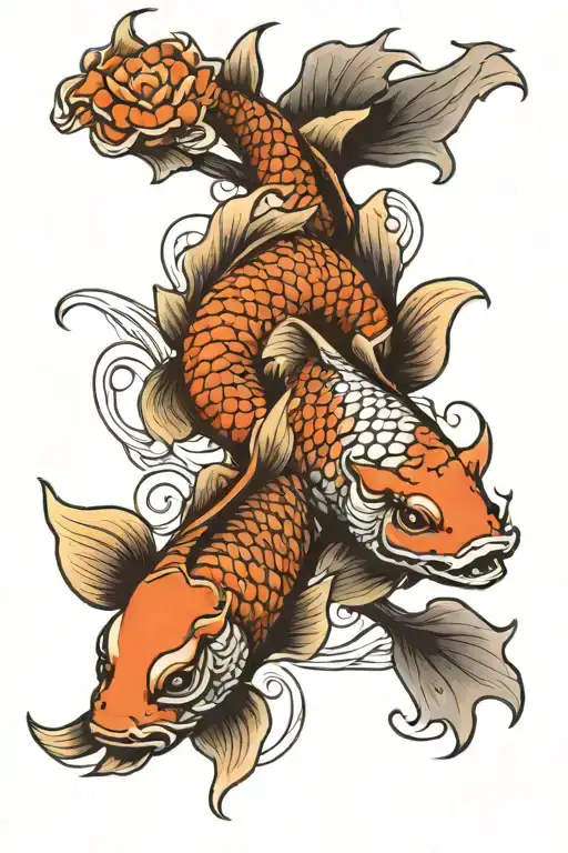 Koi And Dragon Carp