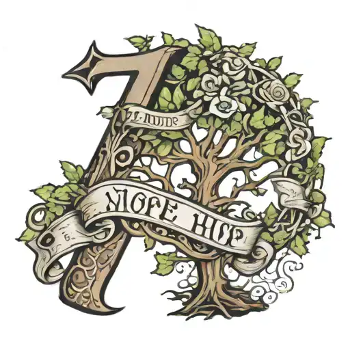 Tree And 17 And Hope Written