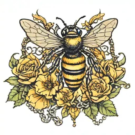 Bee With Chains