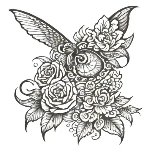 A Special Tattoo Design For Girls That Is Cute And Wonderful