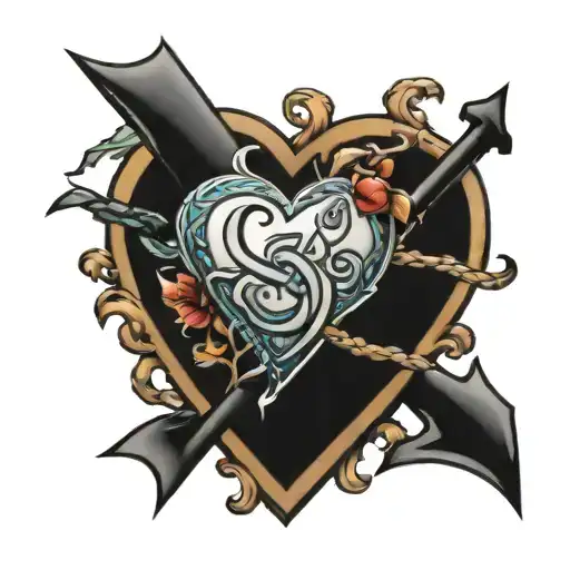 Letter A And S With Heart