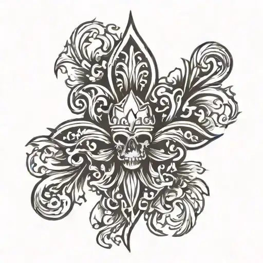 Sun With Fleur-de-lis