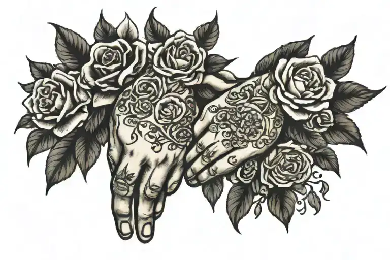 In Memory Of My Parents Holding Hands