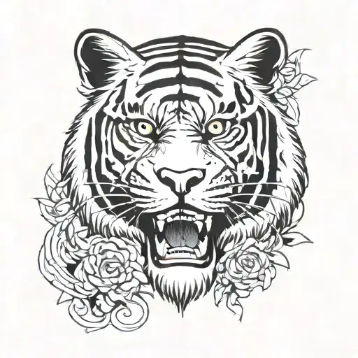 October 27 1998 Year Of The Tiger Tattoo Design Combining