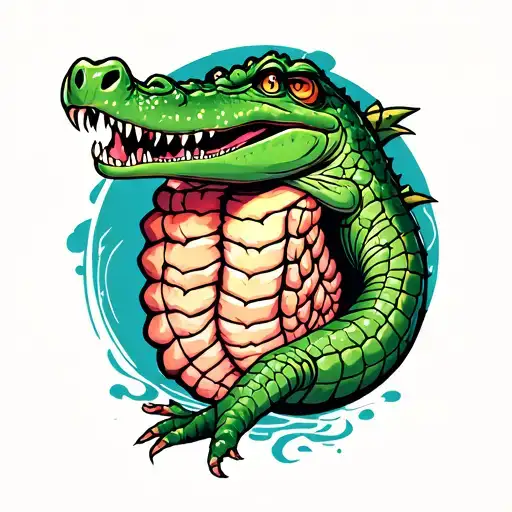 Crocodile Stomach