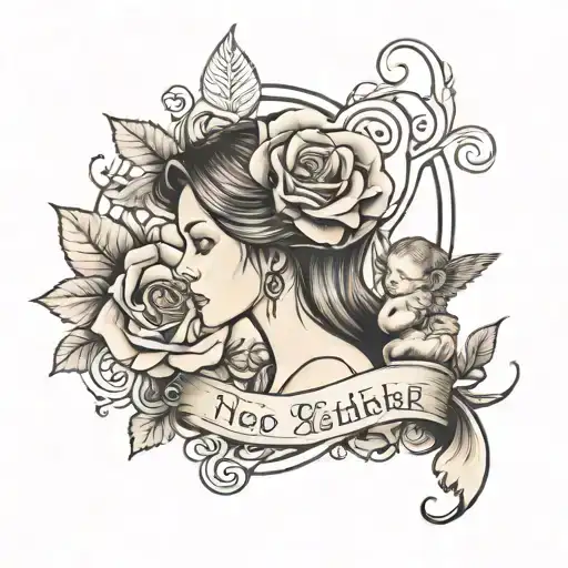 Mother And Child And Name