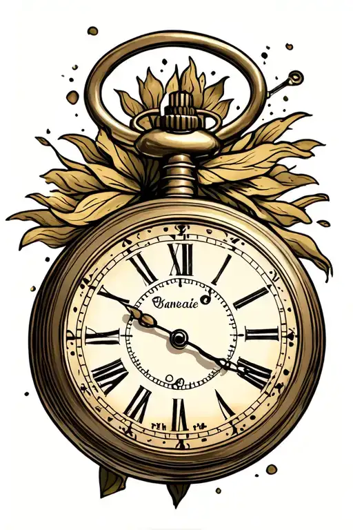 Pocket Watch With Time Of Birth
